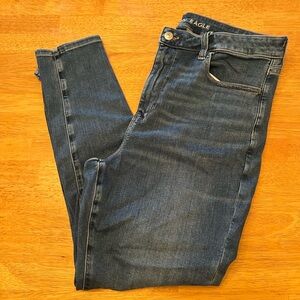 American Eagle Dark Blue Next Level Stretch Jeans